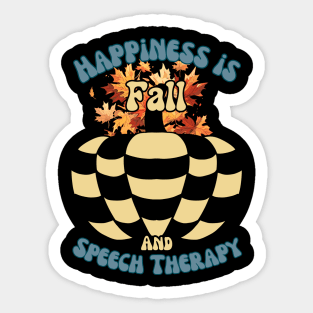 Fall Speech Therapy, SLP, Speech language pathology Sticker